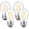 Luxrite A15 LED Edison Light Bulbs 4W (40W Equivalent) 400LM 2700K Warm White Dimmable E26 Base 4-Pack LR21623-4PK - alternate 1